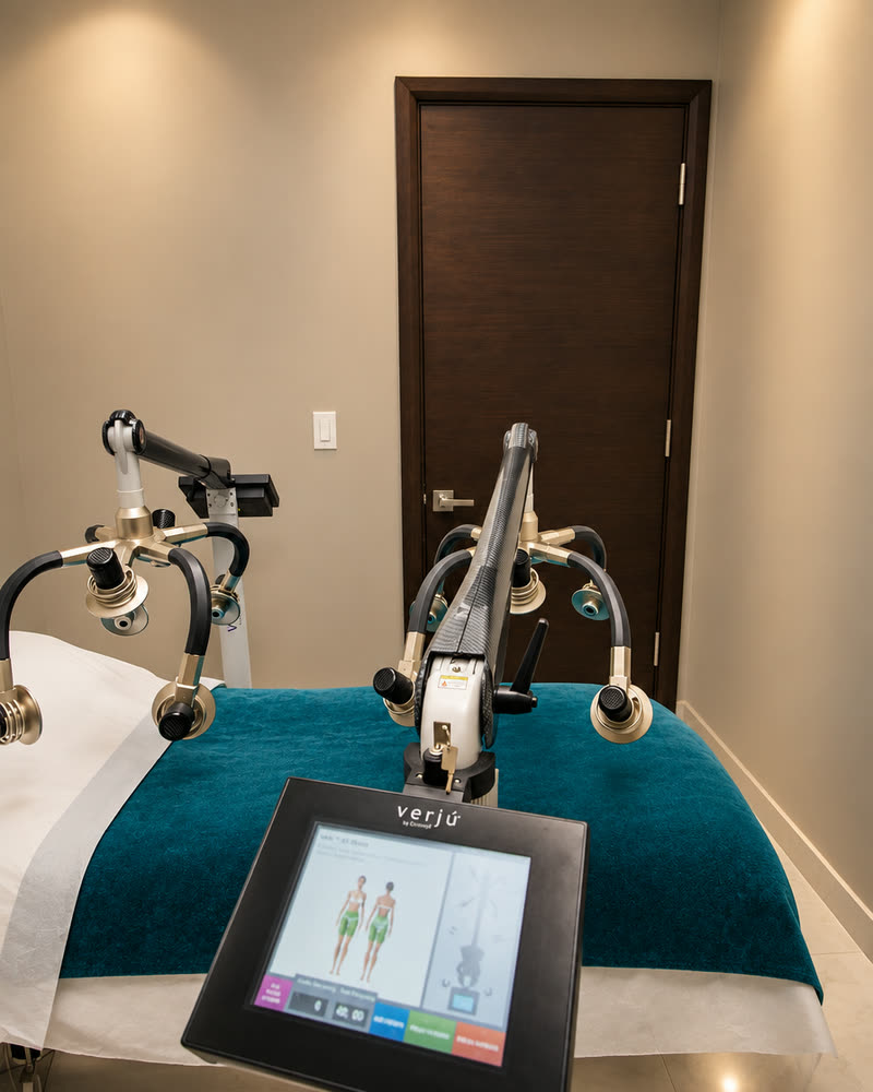 The Verju body contouring room at Qua